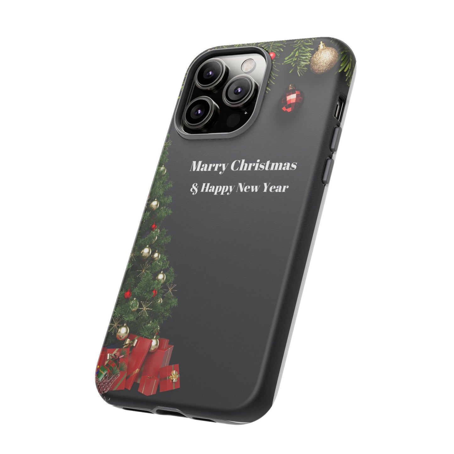 Christmas Phone Case - Marry Christmas & Happy New Year Design