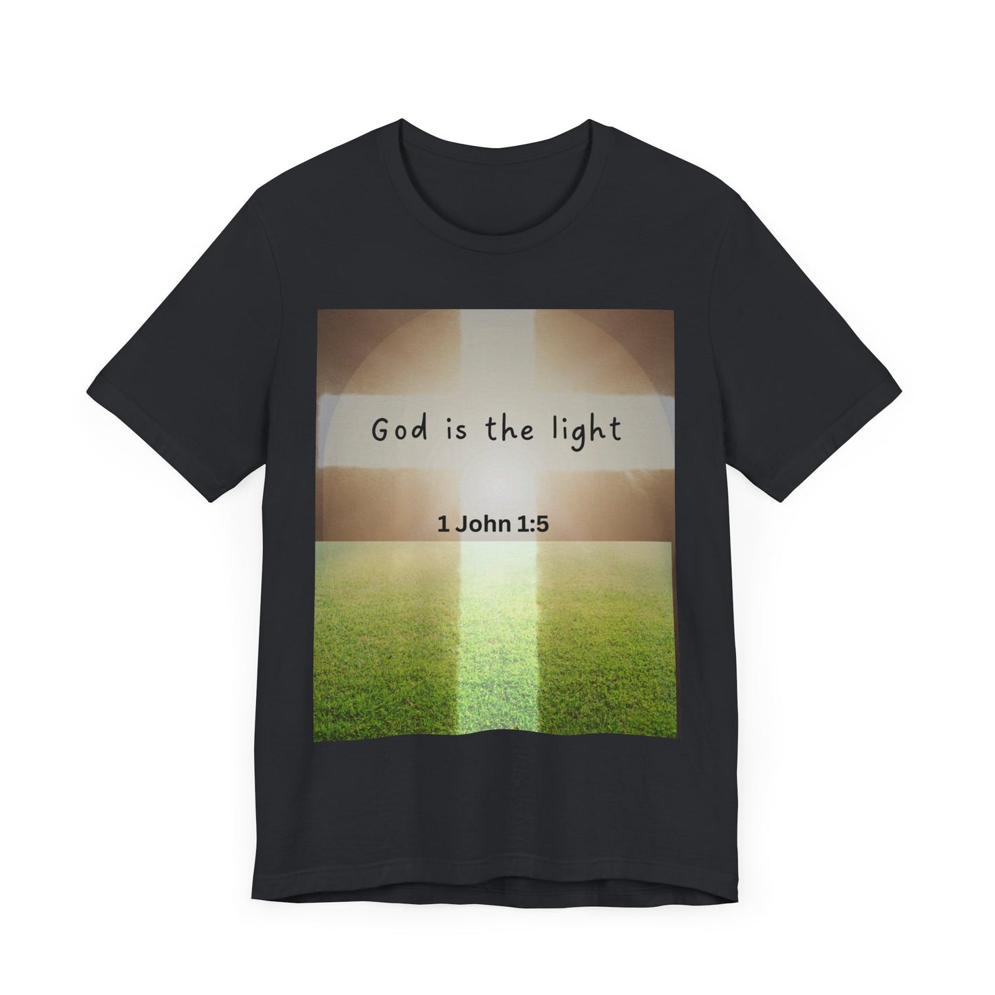 Inspirational Unisex Tee - 'God is the Light' 1 John 1:5