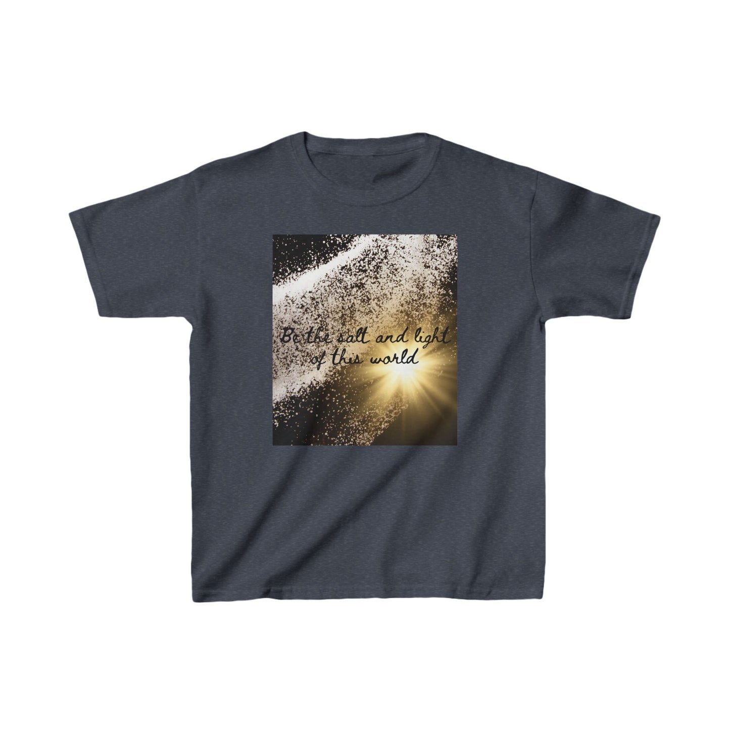 Kids Inspirational Cotton Tee - "Be the Salt and Light of the World"