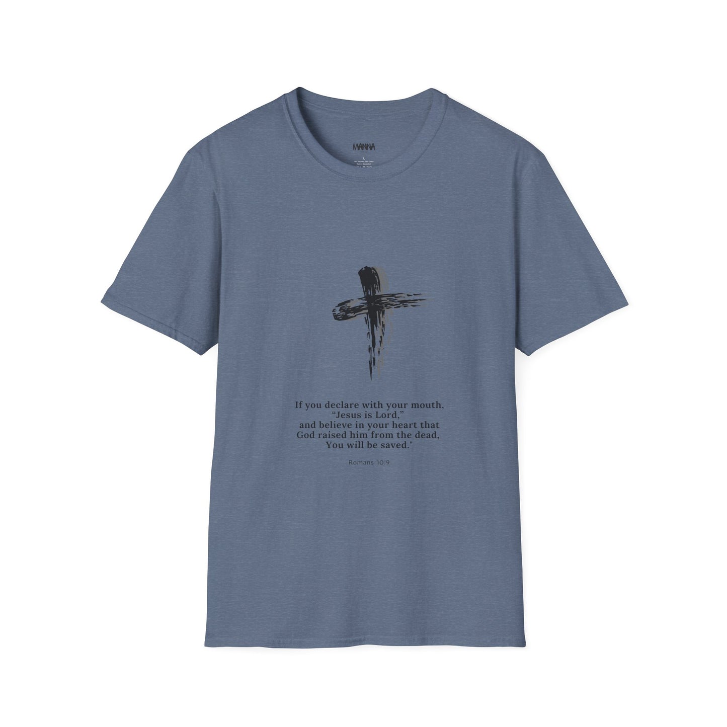 Faith-Inspired Unisex Softstyle T-Shirt with Inspirational Verse
