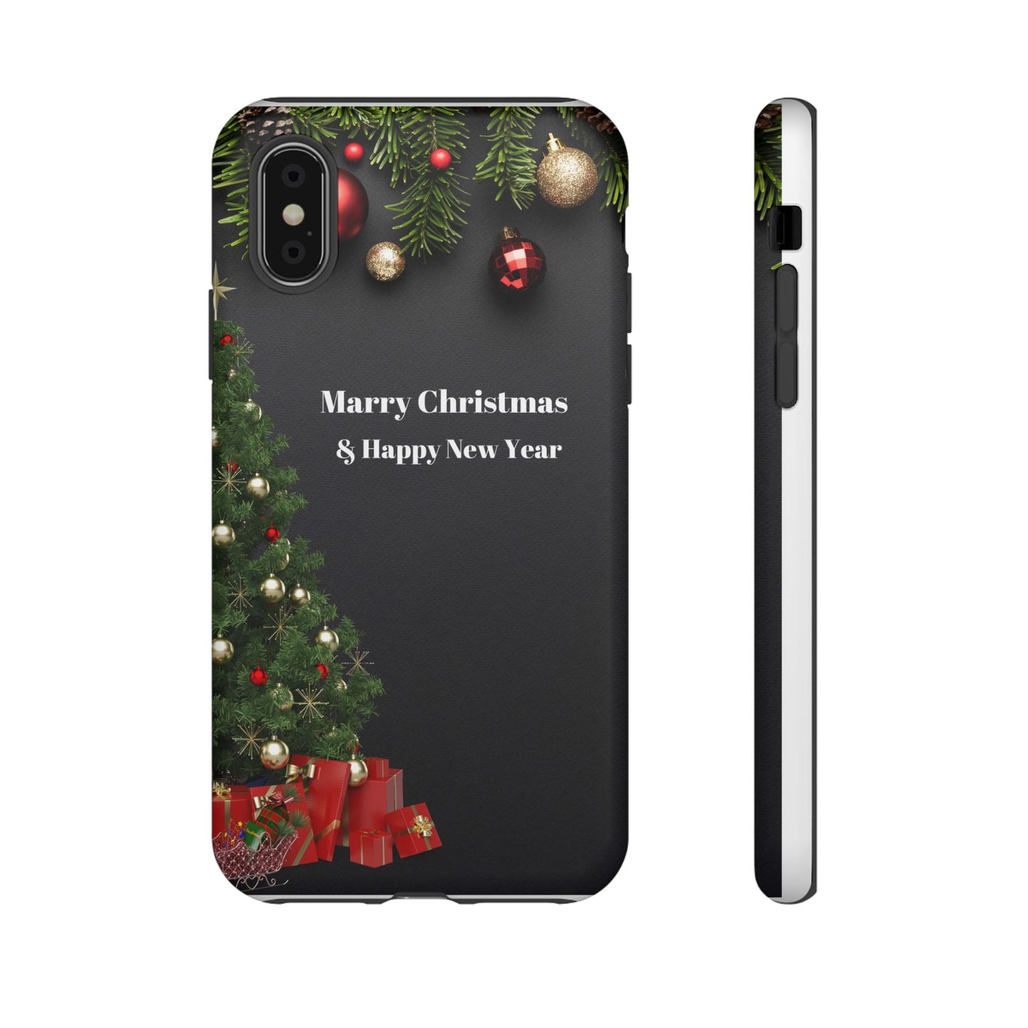 Christmas Phone Case - Marry Christmas & Happy New Year Design