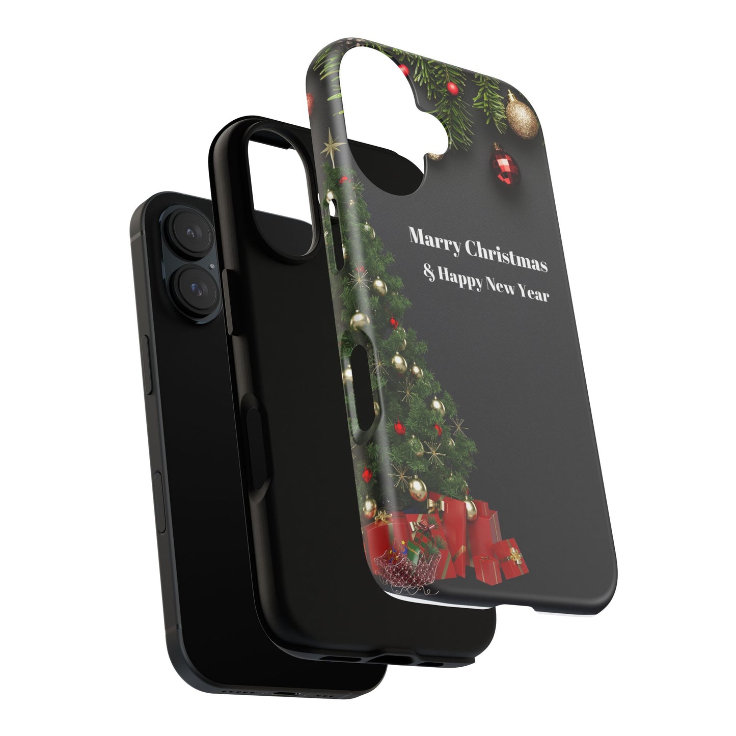 Christmas Phone Case - Marry Christmas & Happy New Year Design