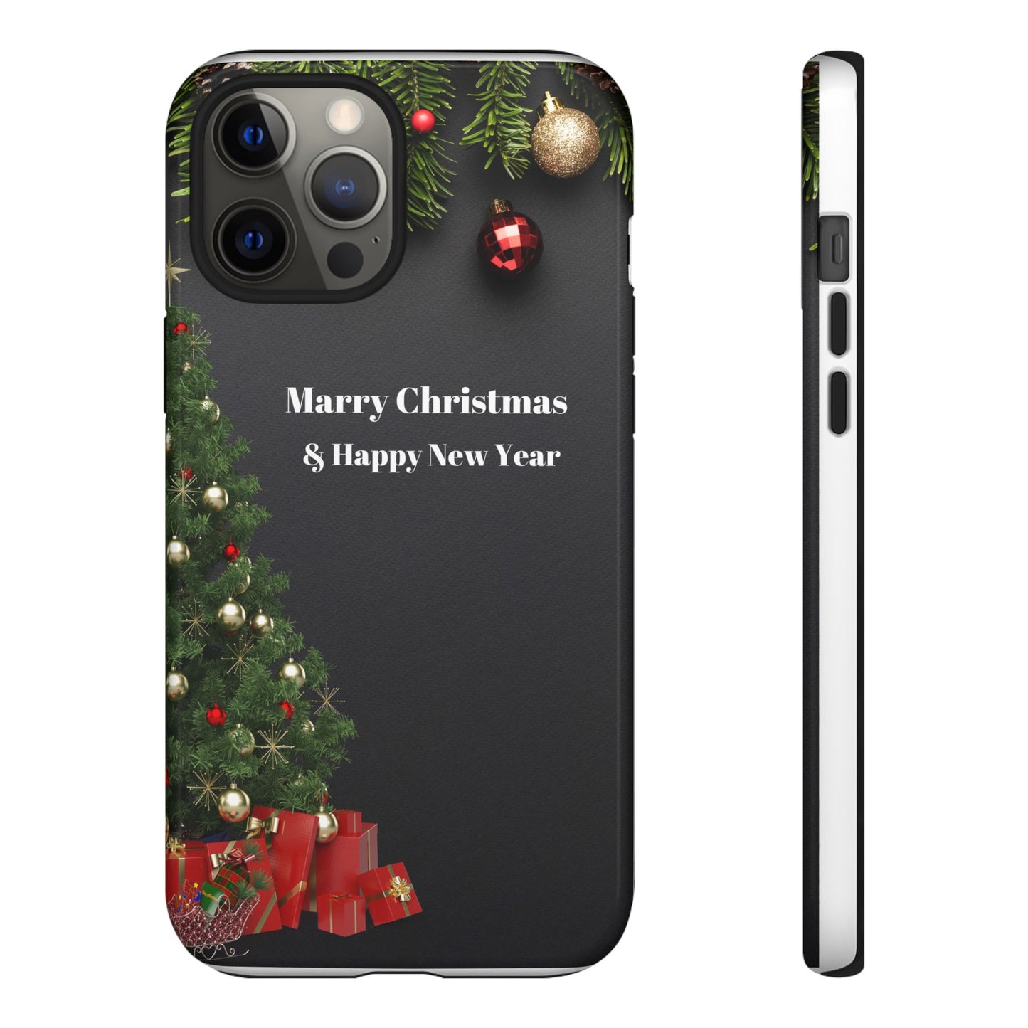 Christmas Phone Case - Marry Christmas & Happy New Year Design