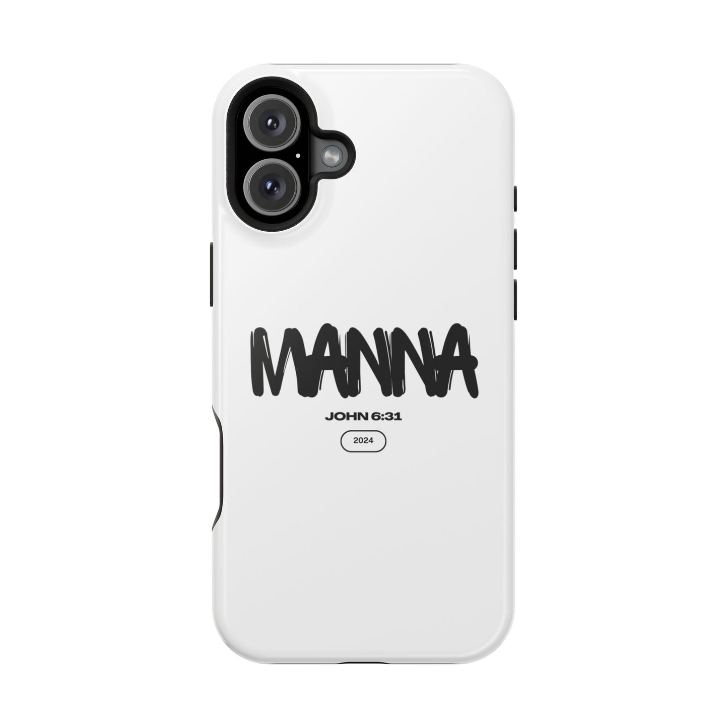 Manna Bible Verse Impact-Resistant Phone Case - Stylish Protection for Faithful Souls