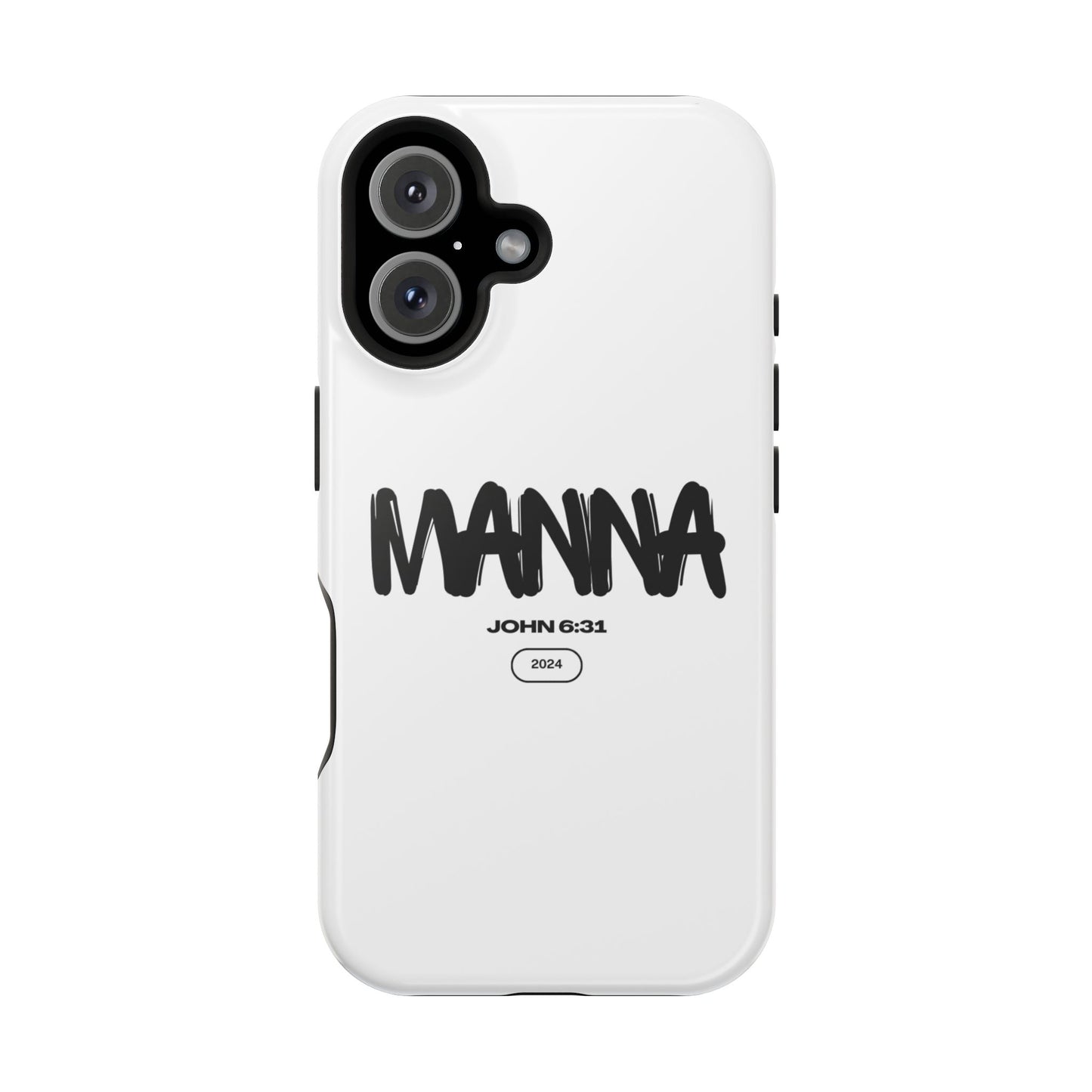 Manna Bible Verse Impact-Resistant Phone Case - Stylish Protection for Faithful Souls