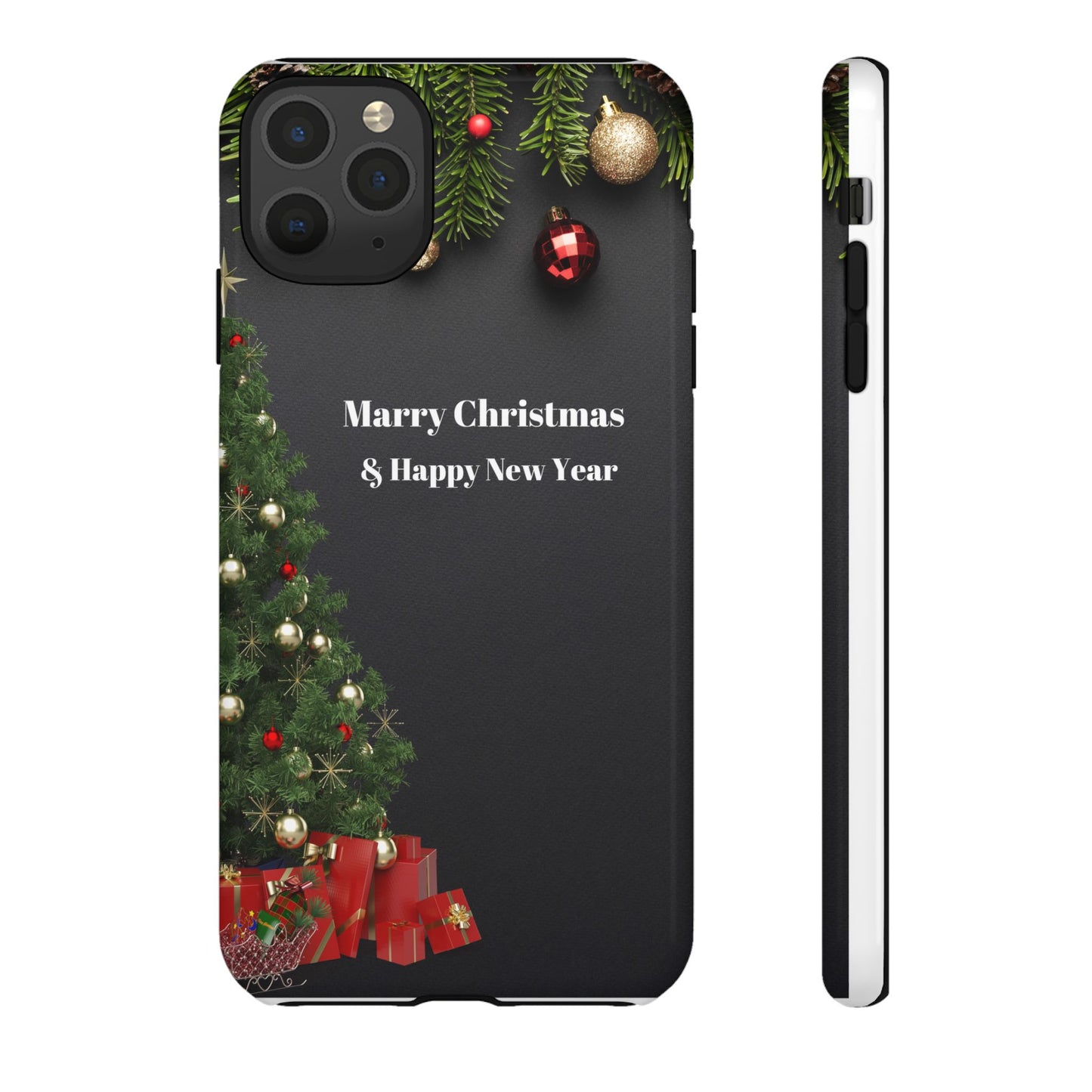 Christmas Phone Case - Marry Christmas & Happy New Year Design