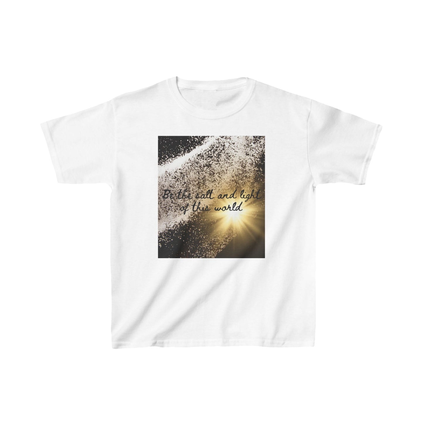 Kids Inspirational Cotton Tee - "Be the Salt and Light of the World"