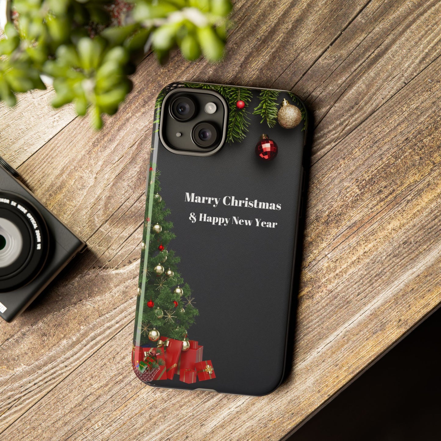 Christmas Phone Case - Marry Christmas & Happy New Year Design