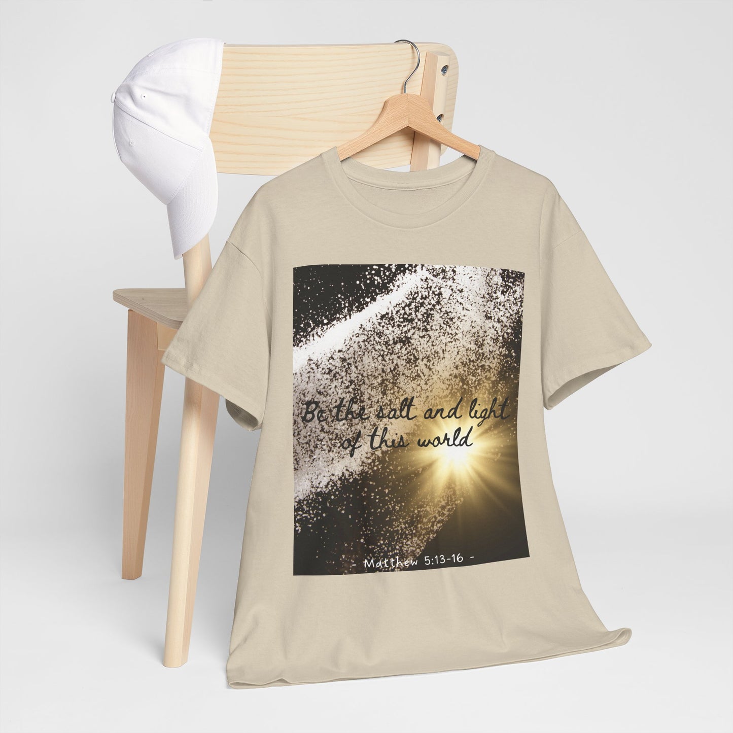 Inspirational Unisex Heavy Cotton Tee - 'Salt and Light of This World'