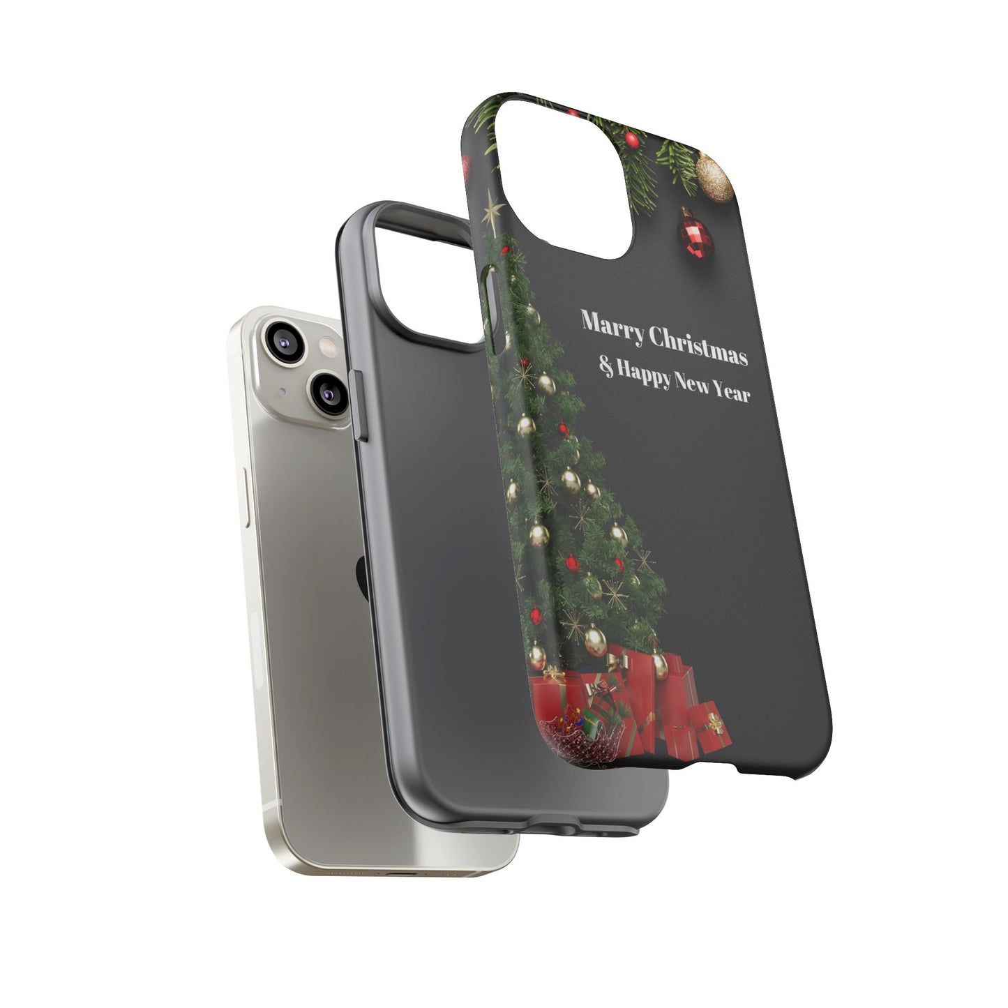 Christmas Phone Case - Marry Christmas & Happy New Year Design