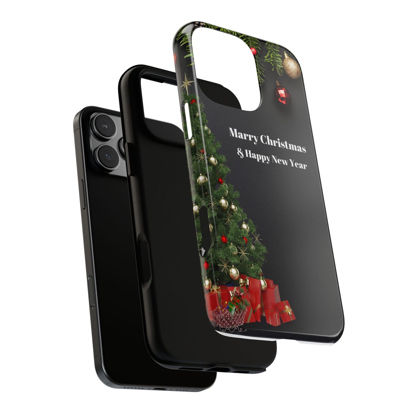 Christmas Phone Case - Marry Christmas & Happy New Year Design