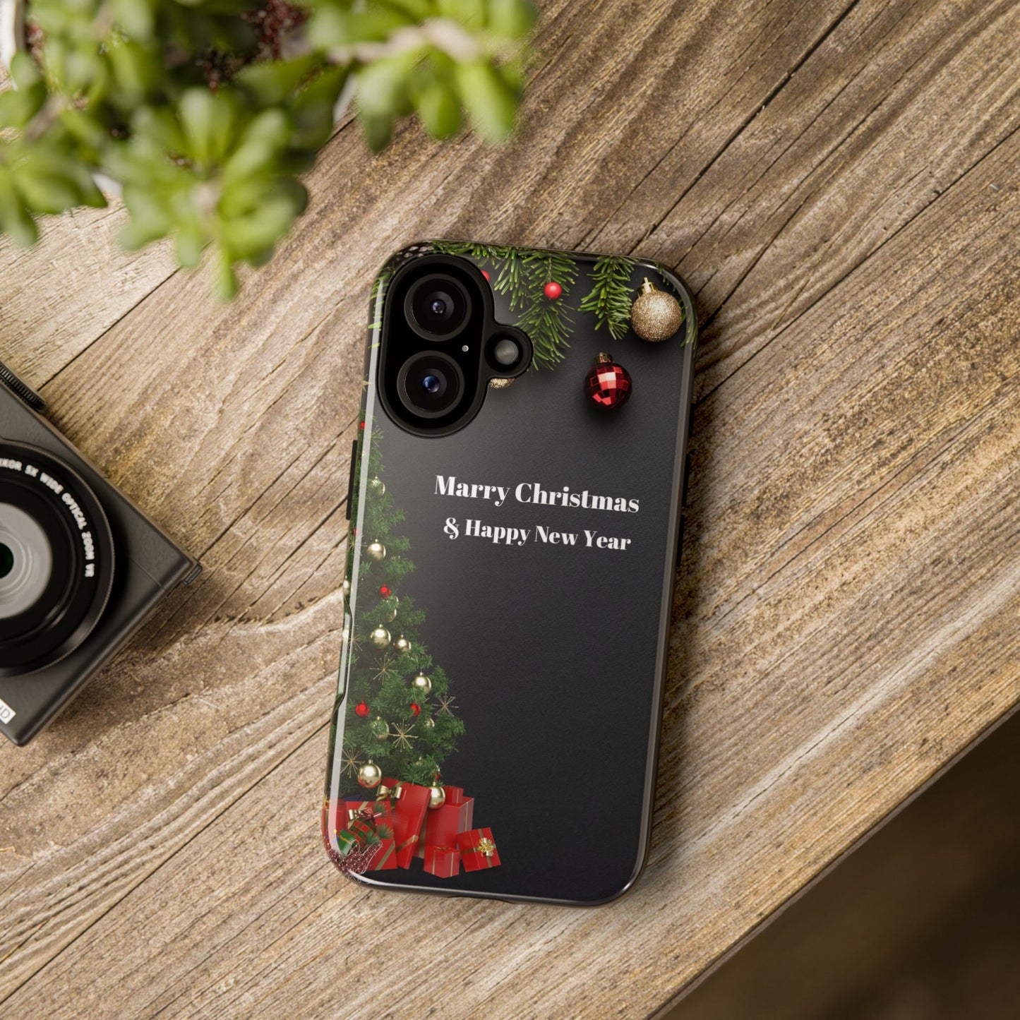 Christmas Phone Case - Marry Christmas & Happy New Year Design