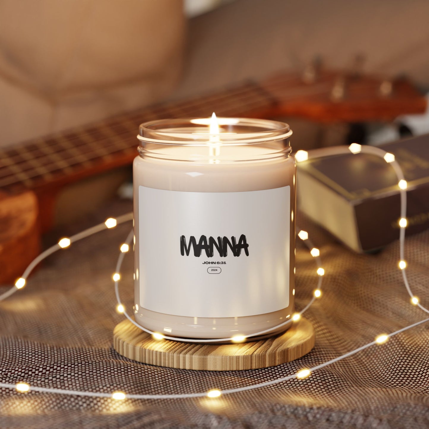 Manna Scented Soy Candle – 9oz Relaxation Gift for Home Decor & Spiritual Connection