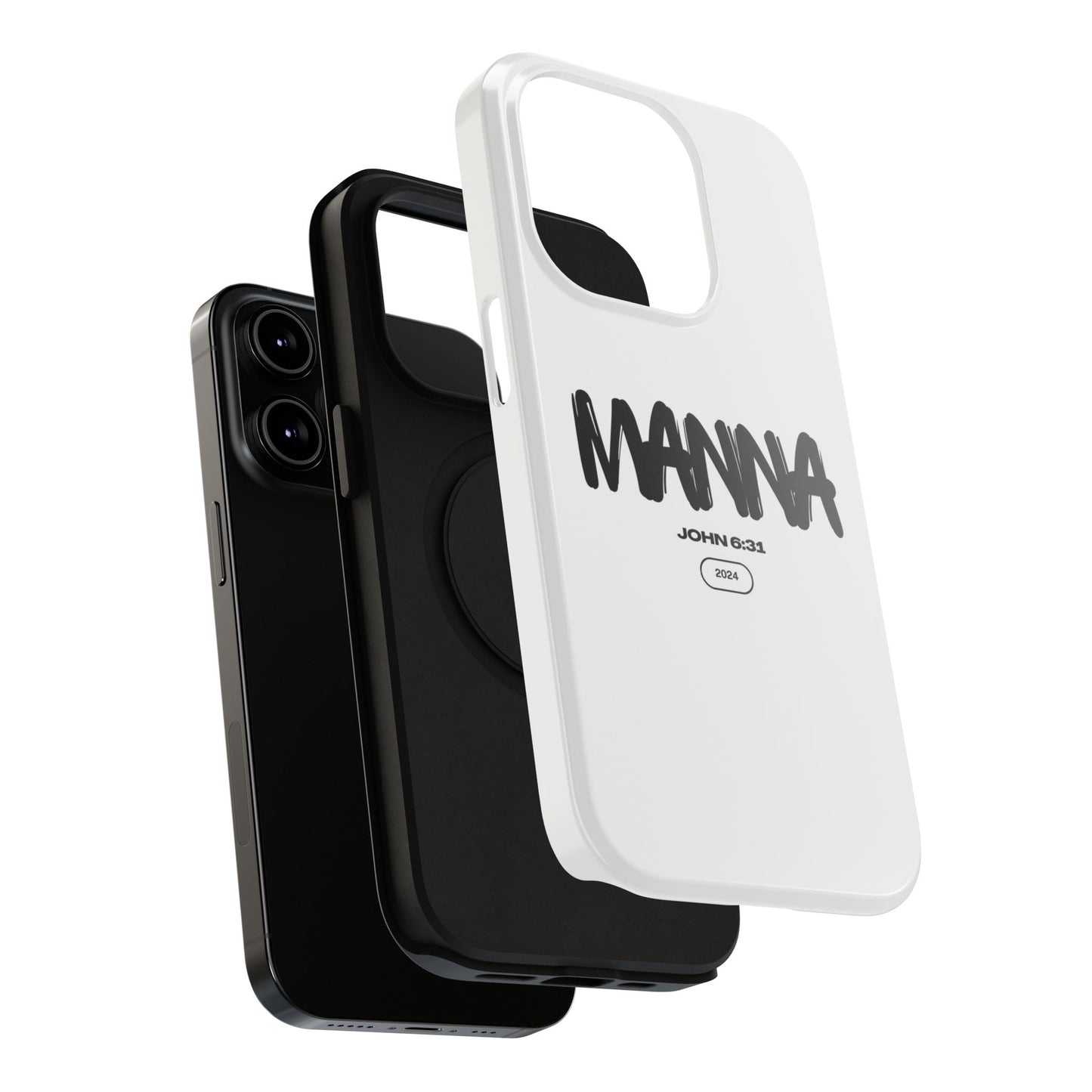 Manna Bible Verse Impact-Resistant Phone Case - Stylish Protection for Faithful Souls