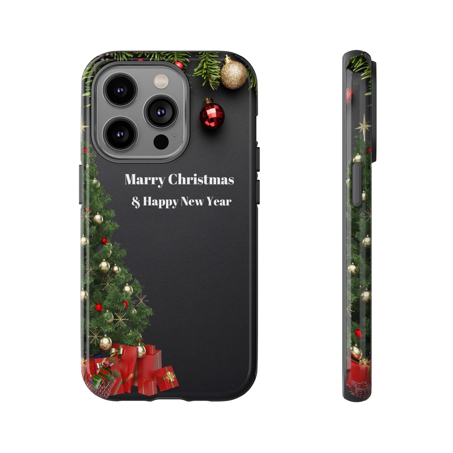 Christmas Phone Case - Marry Christmas & Happy New Year Design