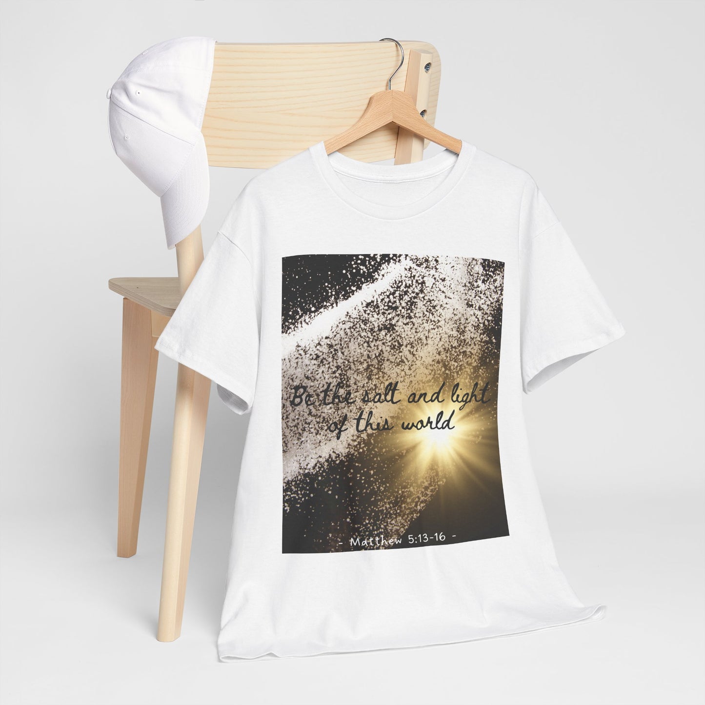 Inspirational Unisex Heavy Cotton Tee - 'Salt and Light of This World'