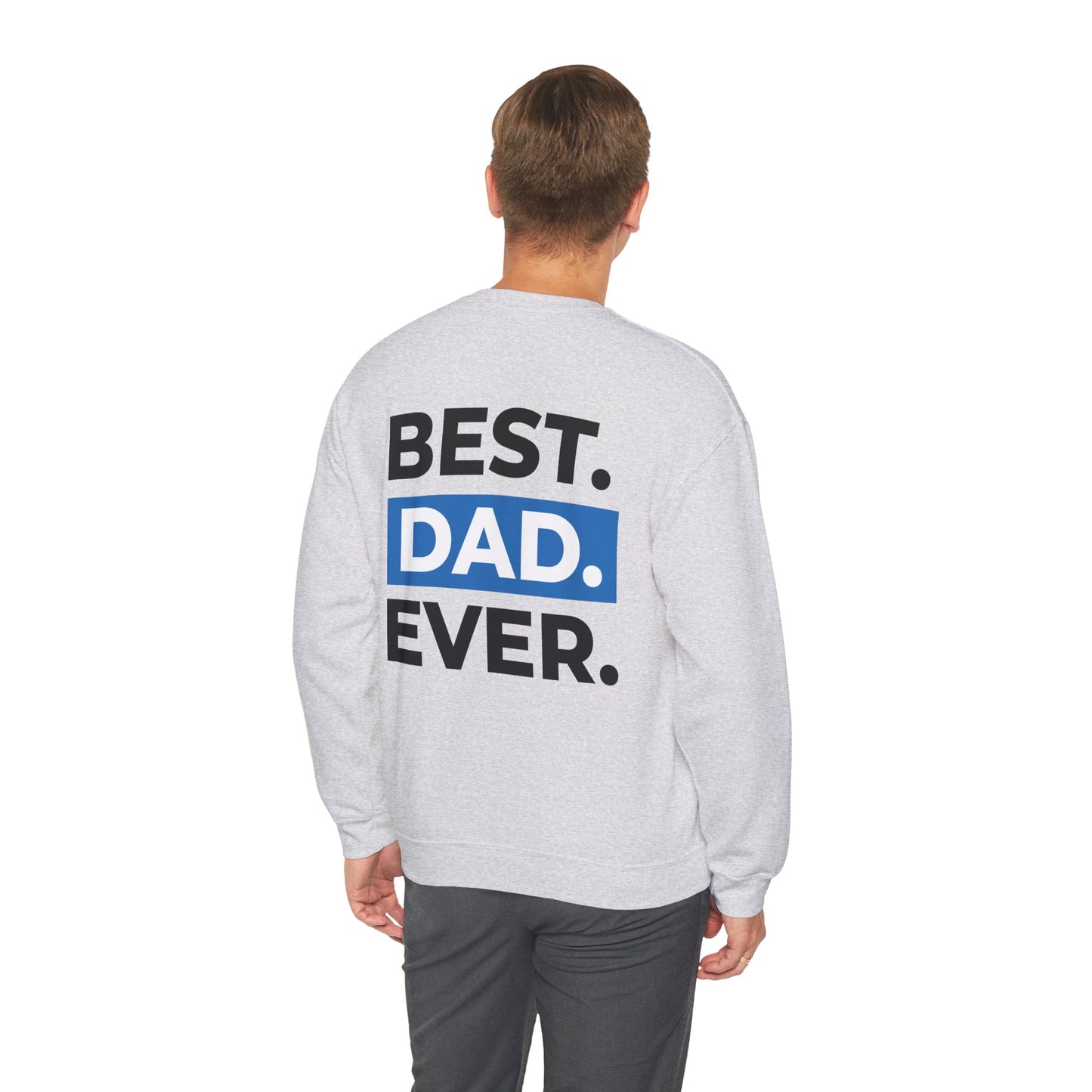 Inspirational Faith & Family Sweatshirt - 'God is the Light of the World' & 'Best Dad Ever'