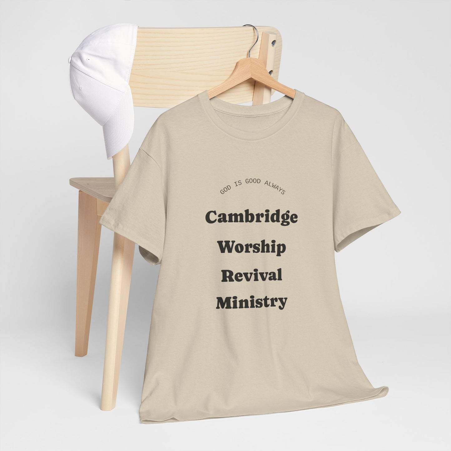Cambridge Worship Revival Ministry Tee - Unisex Heavy Cotton Shirt for Spiritual Gatherings, Church Events, Faith Celebrations, Casual [...]