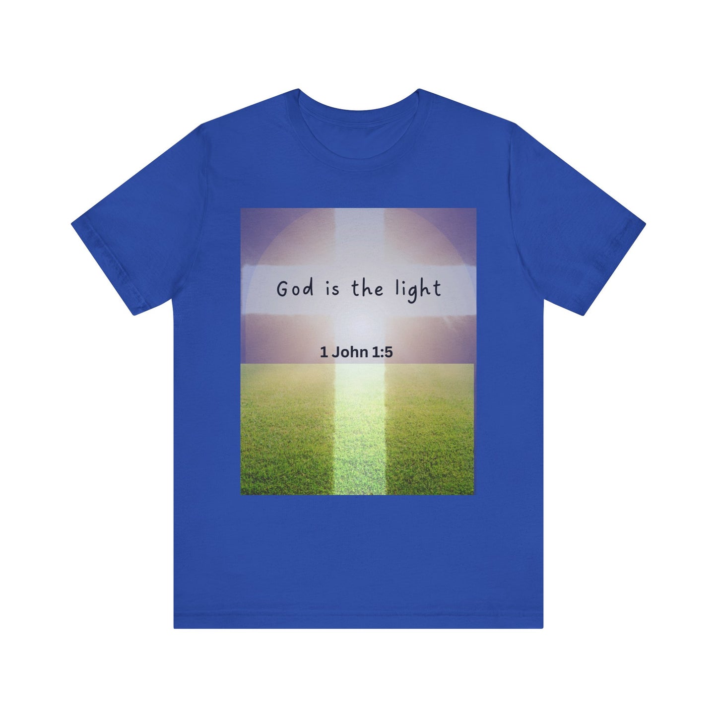 Inspirational Unisex Tee - 'God is the Light' 1 John 1:5