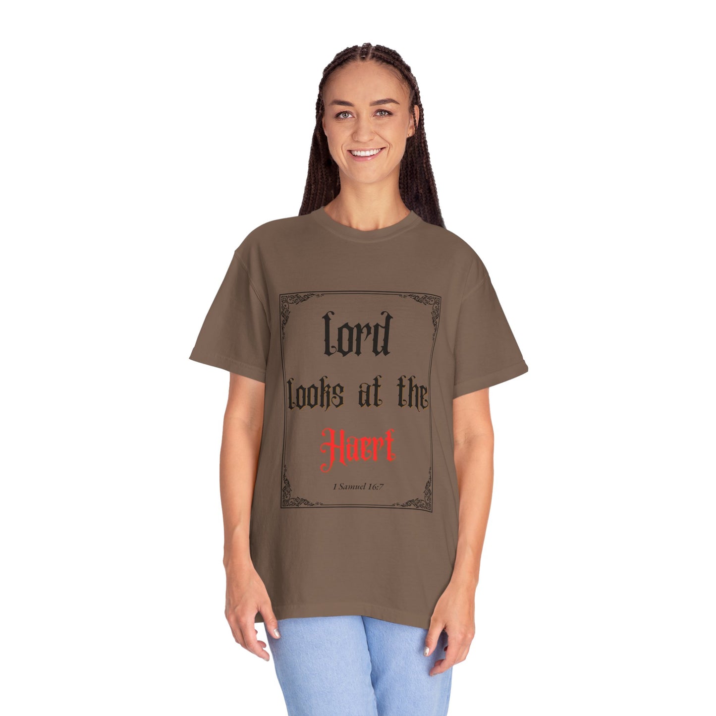 Lord Looks at the Heart Unisex Garment-Dyed T-Shirt