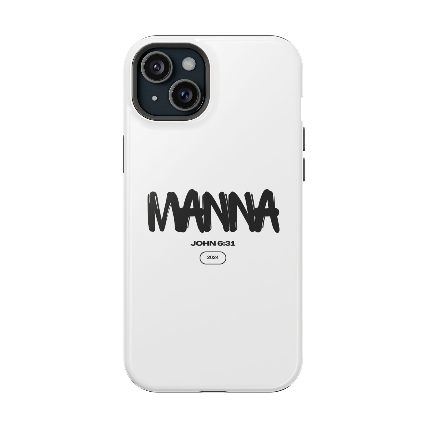 Manna Bible Verse Impact-Resistant Phone Case - Stylish Protection for Faithful Souls