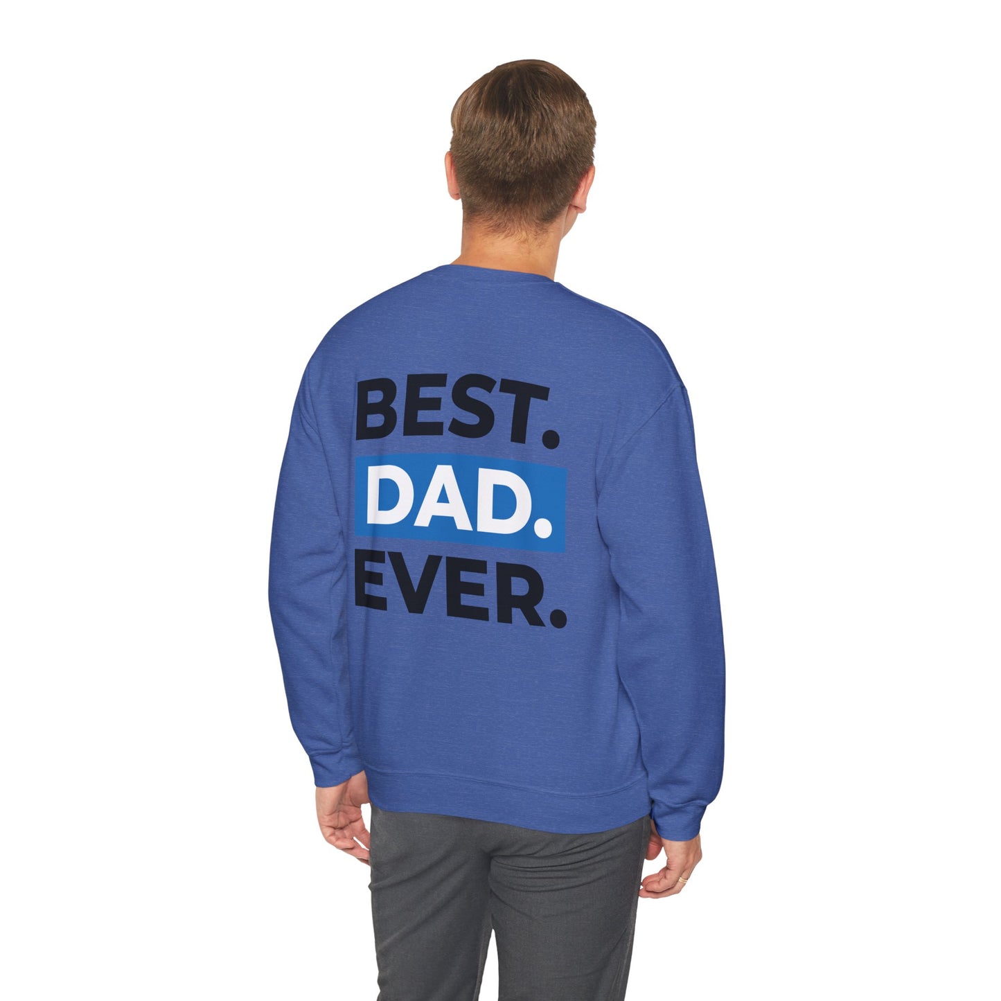 Inspirational Faith & Family Sweatshirt - 'God is the Light of the World' & 'Best Dad Ever'