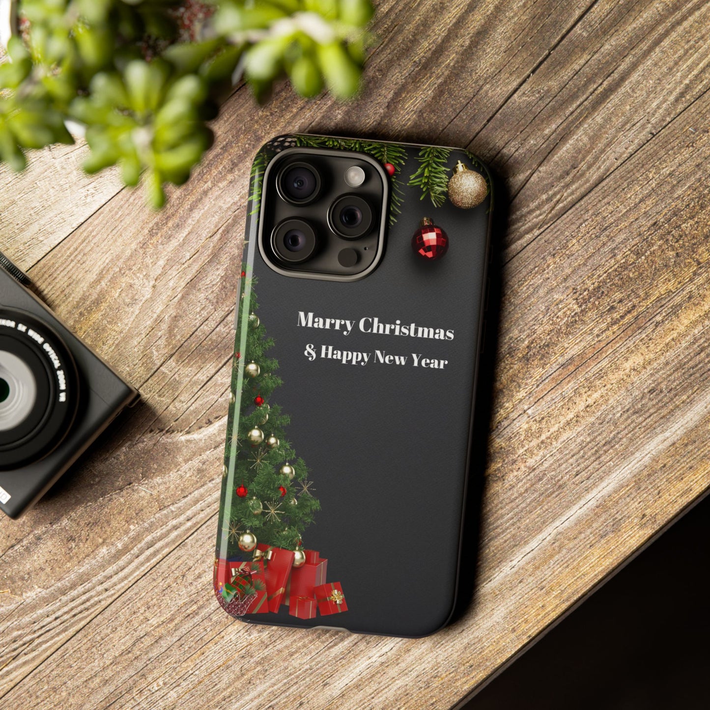 Christmas Phone Case - Marry Christmas & Happy New Year Design