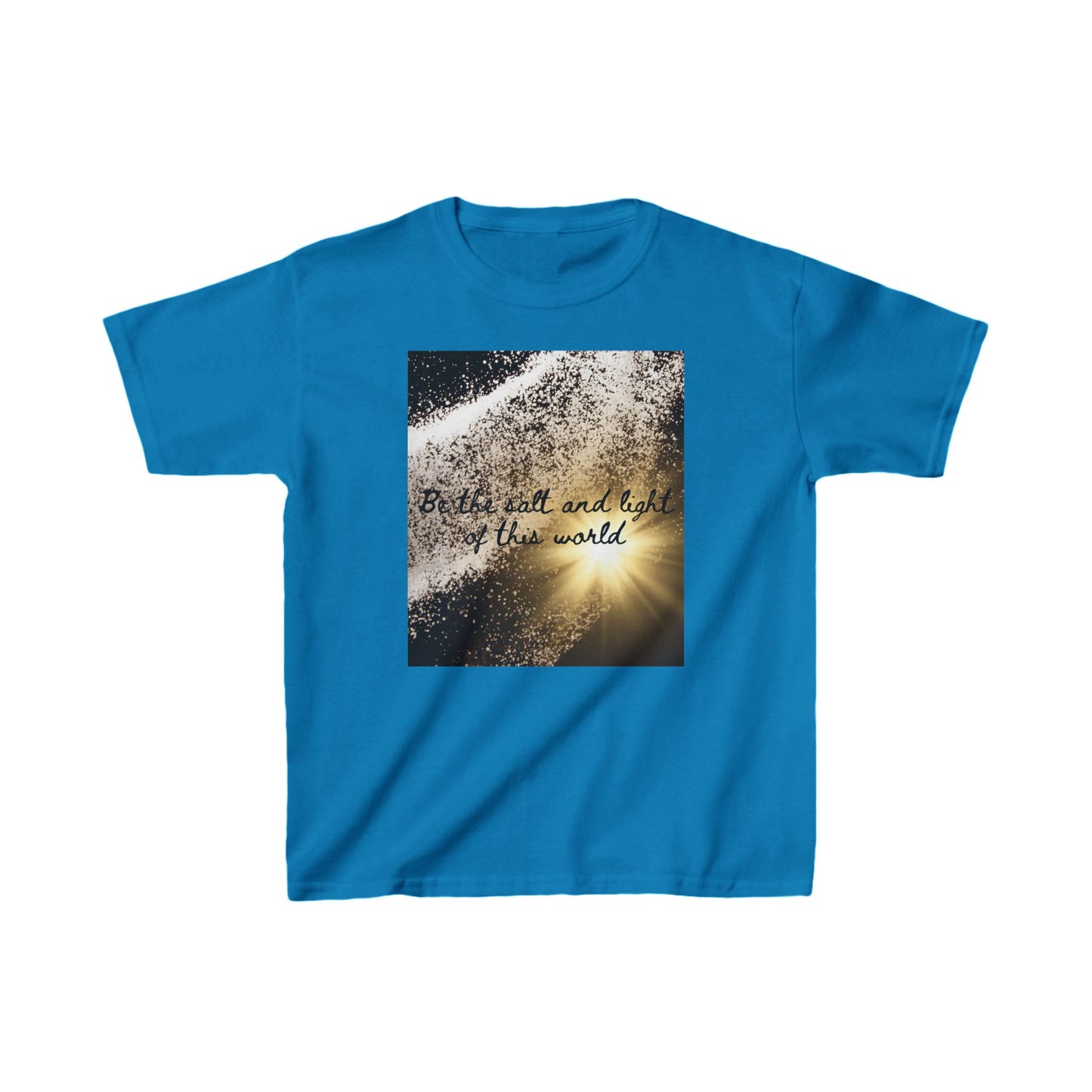 Kids Inspirational Cotton Tee - "Be the Salt and Light of the World"