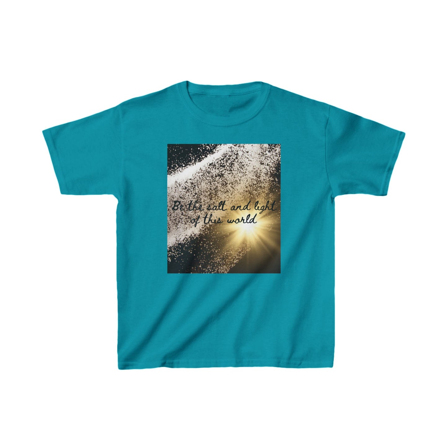 Kids Inspirational Cotton Tee - "Be the Salt and Light of the World"