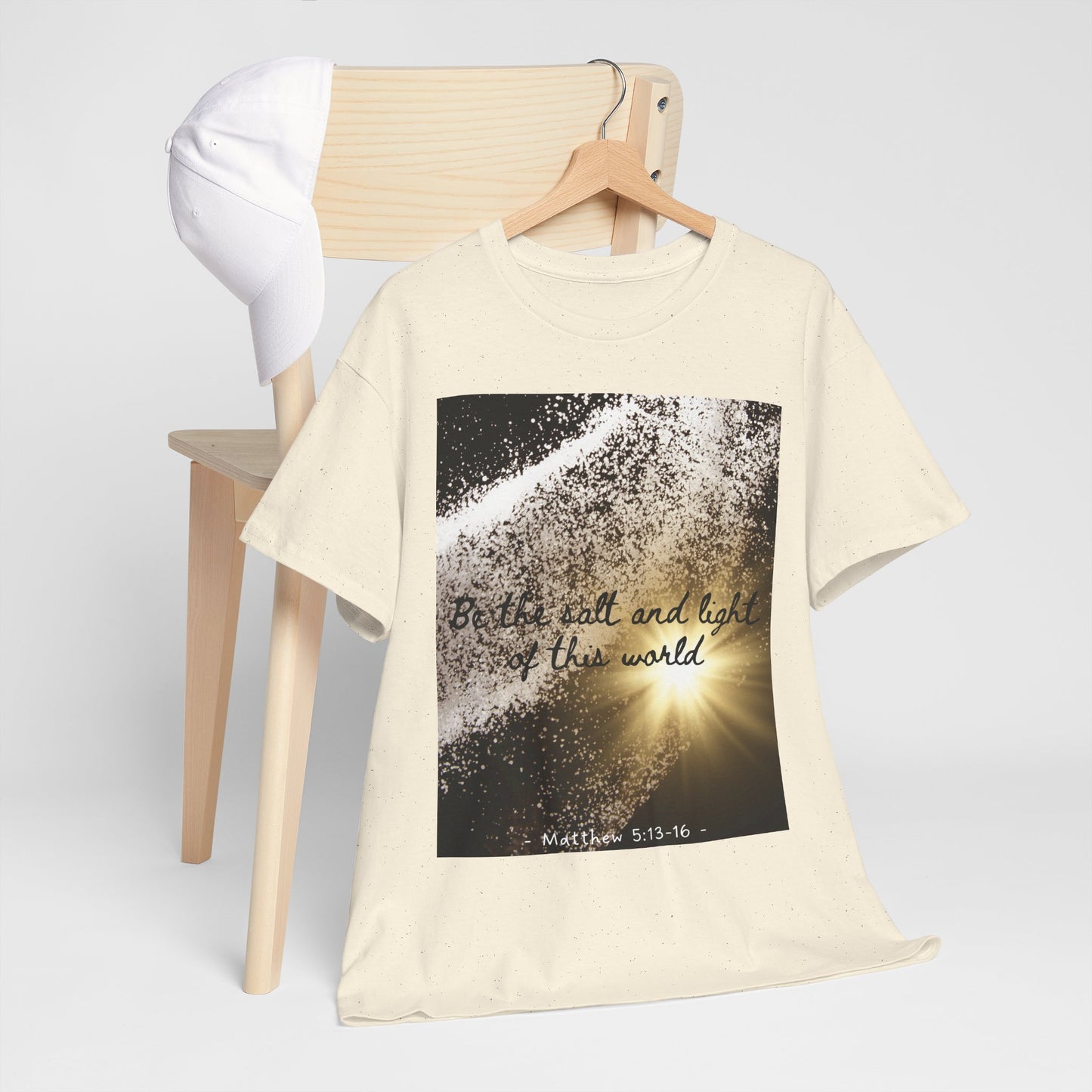 Inspirational Unisex Heavy Cotton Tee - 'Salt and Light of This World'