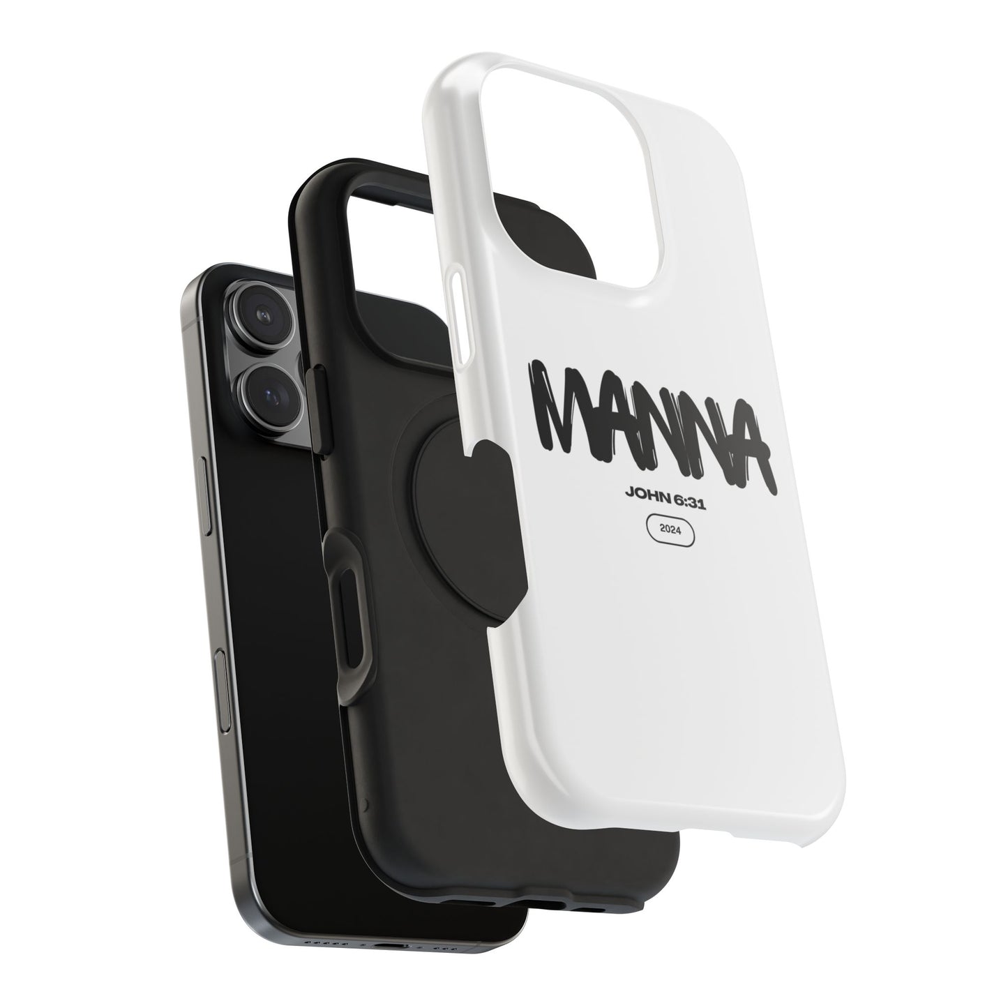 Manna Bible Verse Impact-Resistant Phone Case - Stylish Protection for Faithful Souls