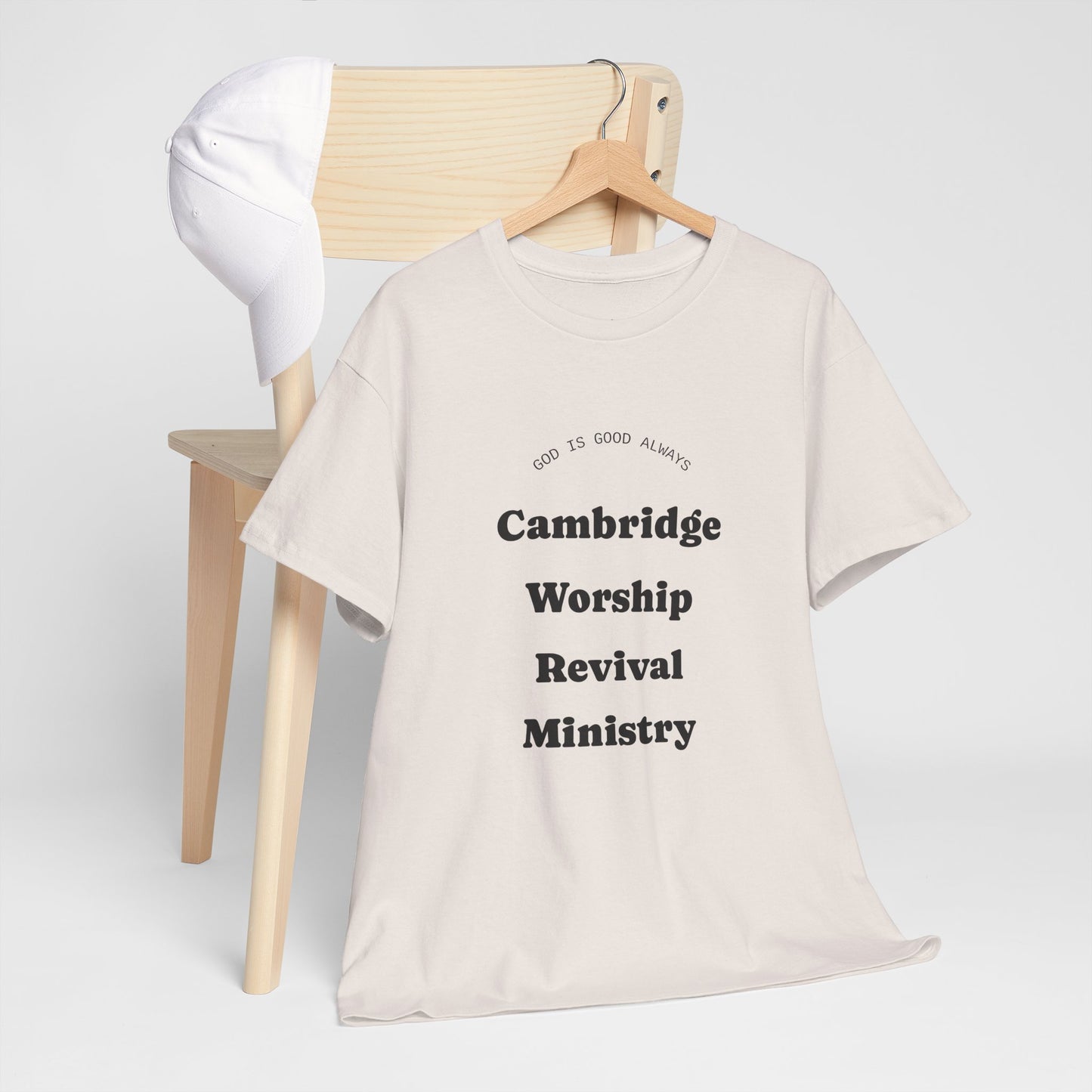 Cambridge Worship Revival Ministry Tee - Unisex Heavy Cotton Shirt for Spiritual Gatherings, Church Events, Faith Celebrations, Casual [...]