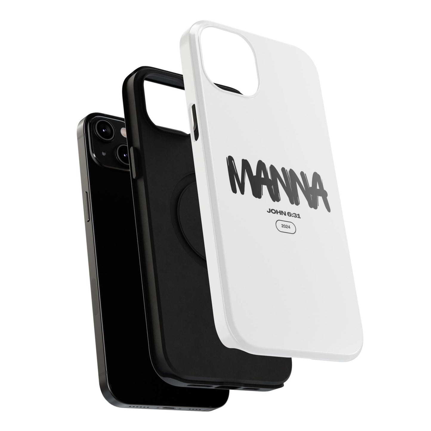 Manna Bible Verse Impact-Resistant Phone Case - Stylish Protection for Faithful Souls