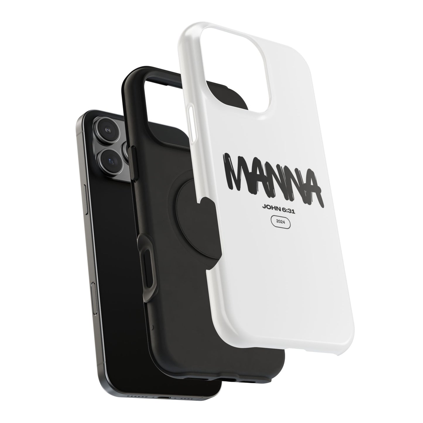 Manna Bible Verse Impact-Resistant Phone Case - Stylish Protection for Faithful Souls