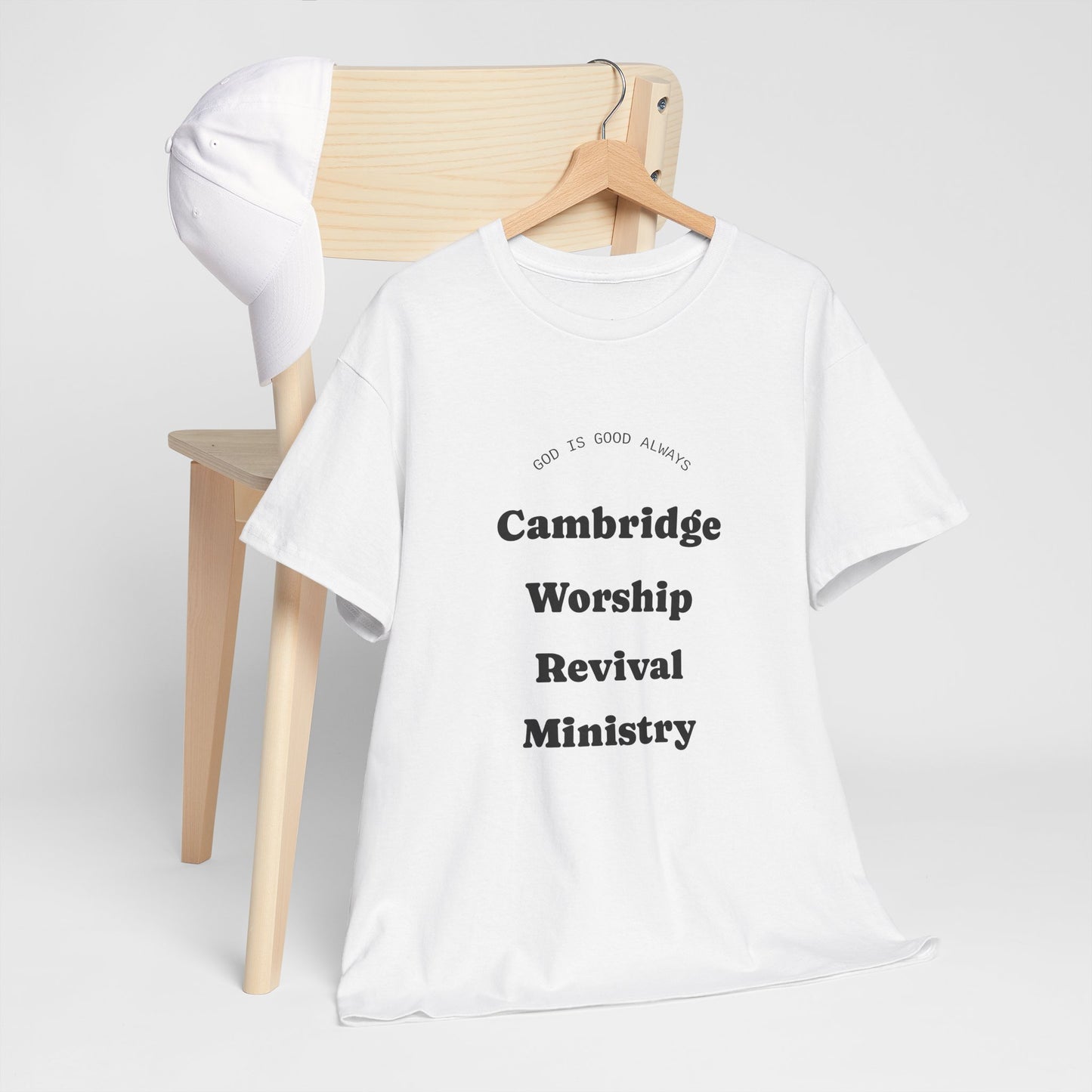 Cambridge Worship Revival Ministry Tee - Unisex Heavy Cotton Shirt for Spiritual Gatherings, Church Events, Faith Celebrations, Casual [...]