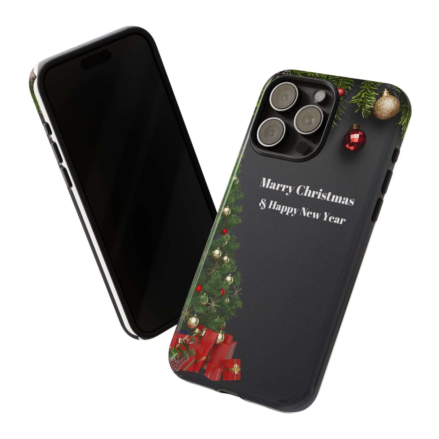 Christmas Phone Case - Marry Christmas & Happy New Year Design