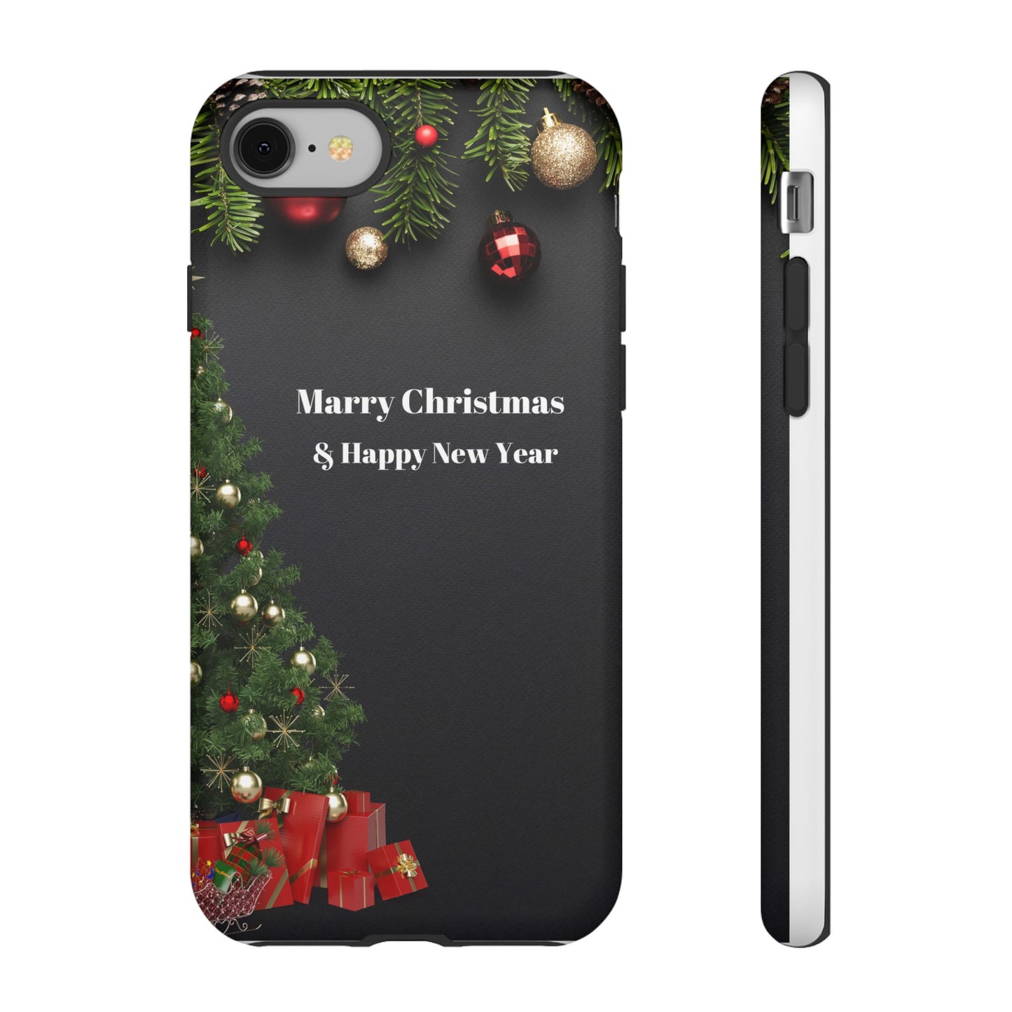 Christmas Phone Case - Marry Christmas & Happy New Year Design