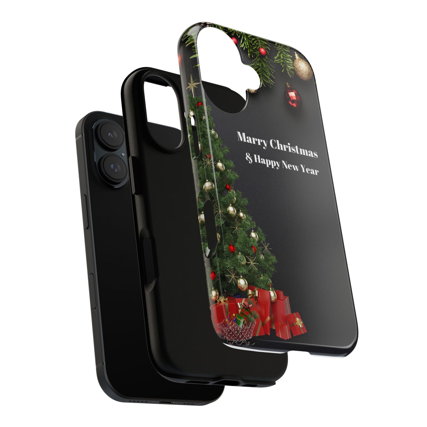 Christmas Phone Case - Marry Christmas & Happy New Year Design