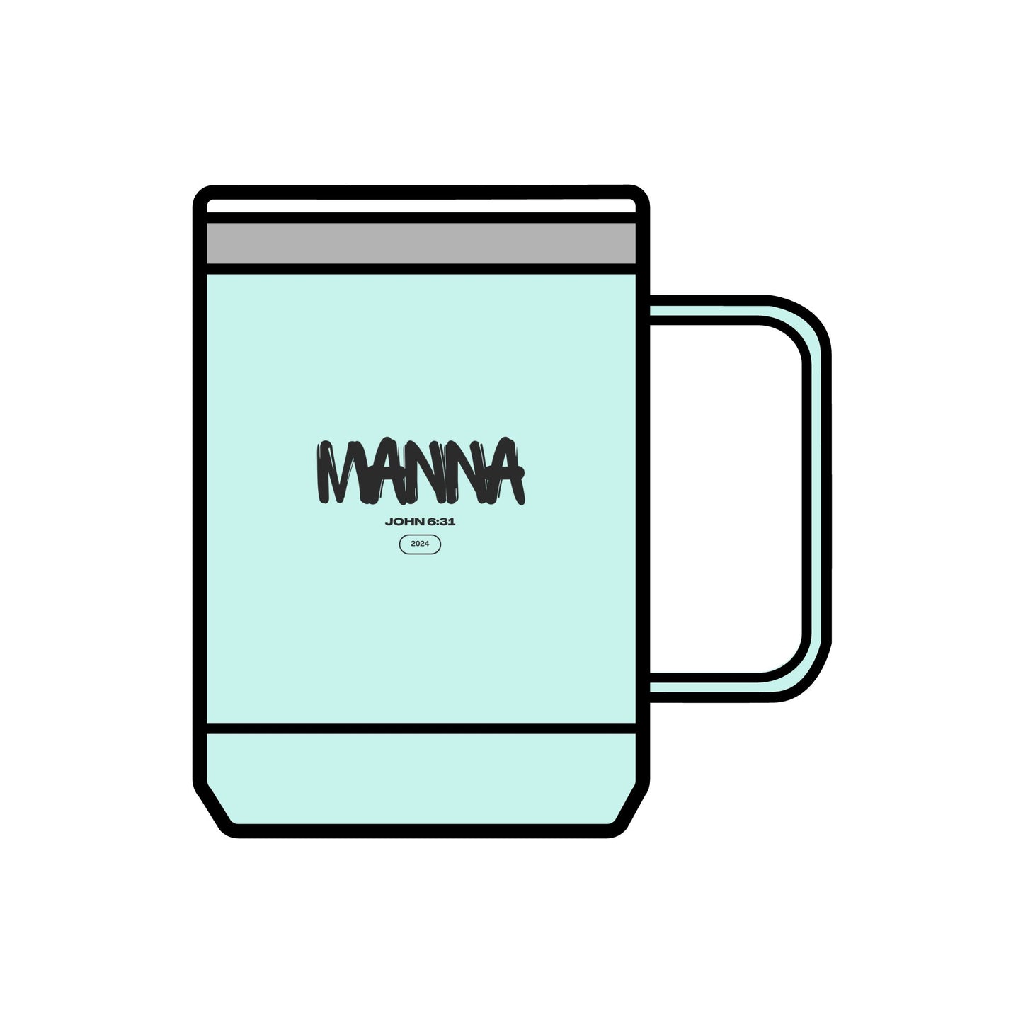 Manna Coffee Mug Tumbler - 15oz Inspirational Drinkware