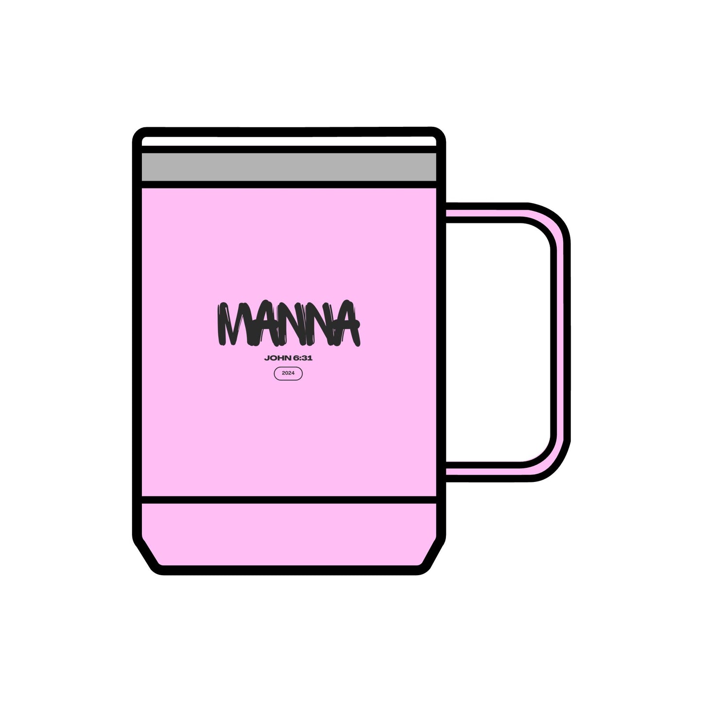 Manna Coffee Mug Tumbler - 15oz Inspirational Drinkware