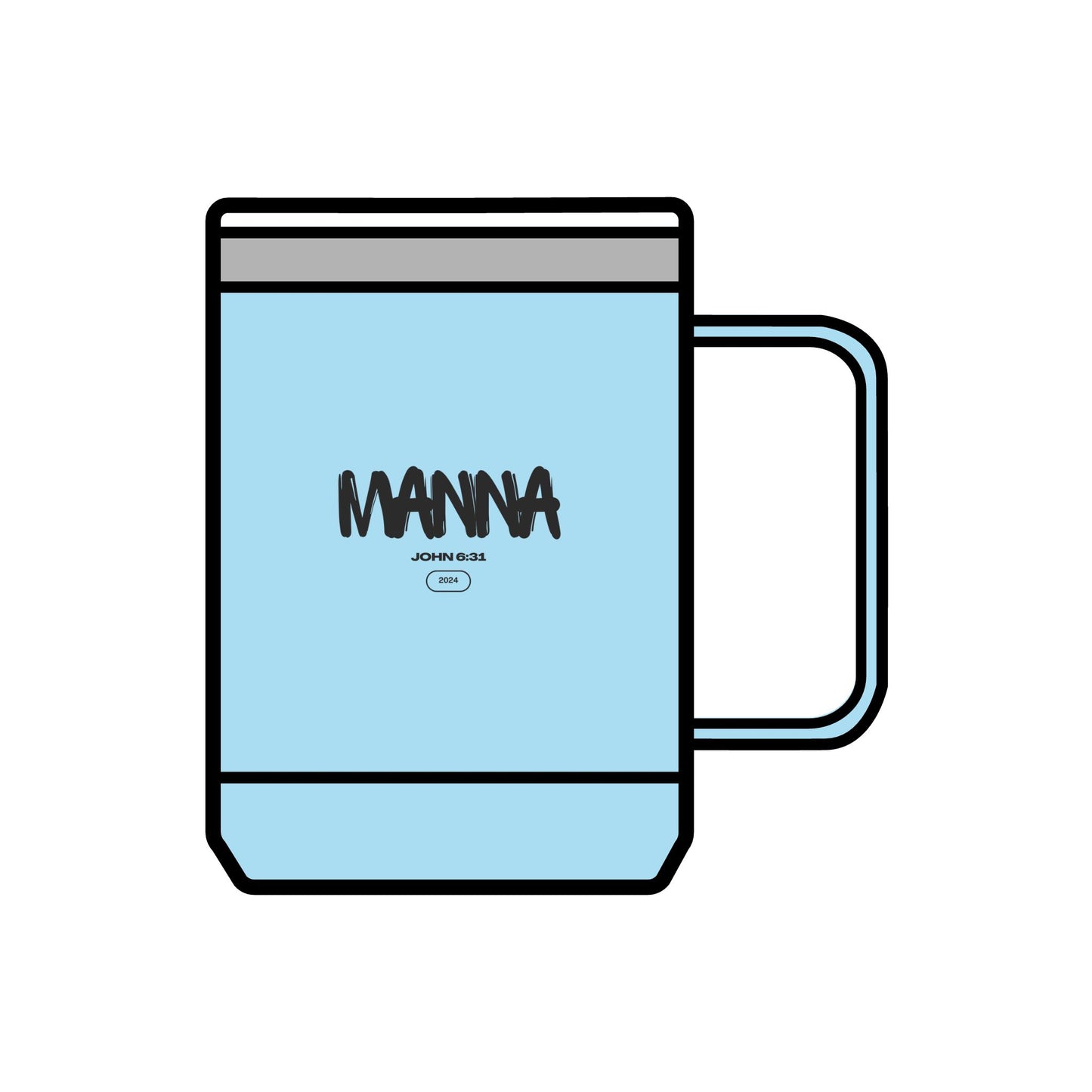 Manna Coffee Mug Tumbler - 15oz Inspirational Drinkware