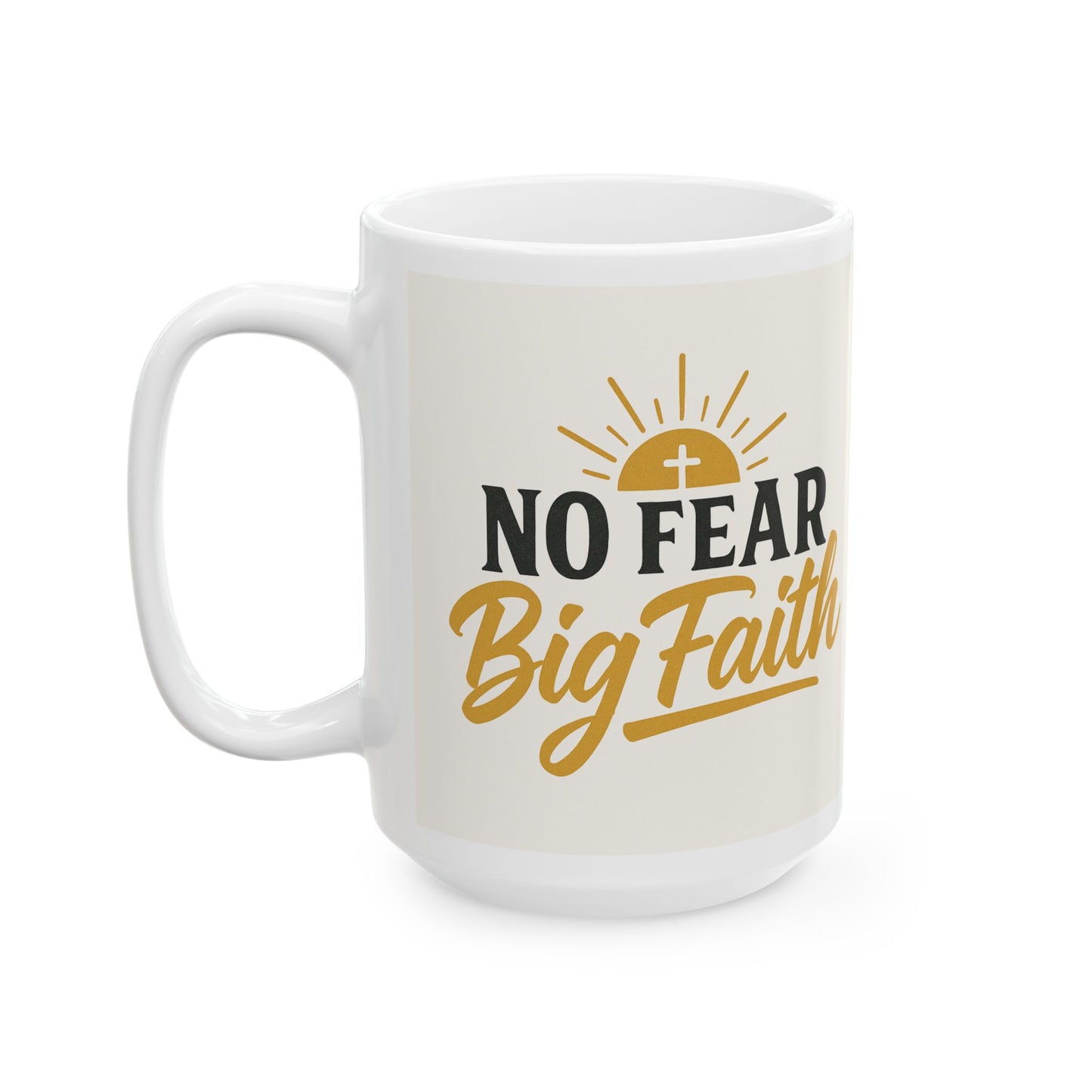 Inspirational Ceramic Mug - Perfect for Coffee Lovers, Motivational Gift, Home Decor, Faith Affirmation, Holiday Cheer