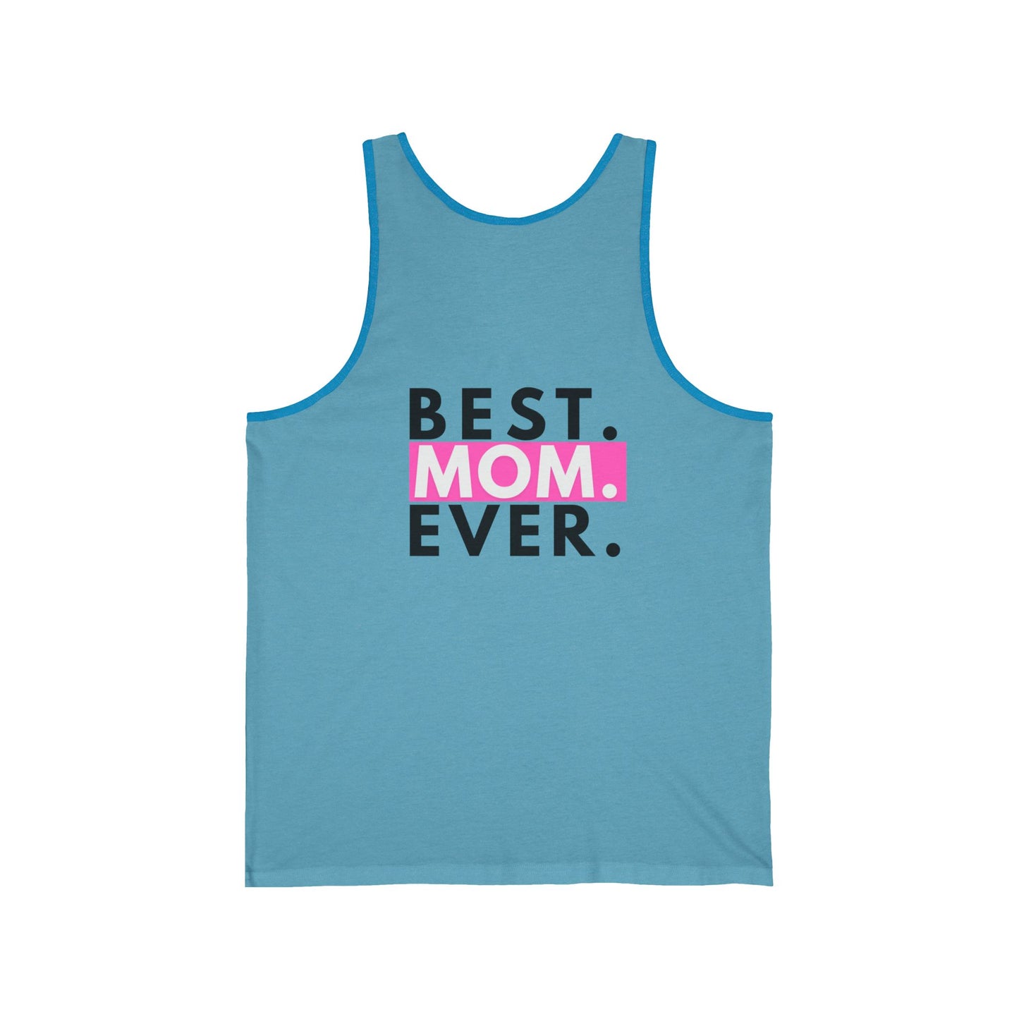 Heartfelt Tank Top for Moms | Best Mom Ever Jersey Tank | Gift for Mother's Day, Summer Wear, Casual Style, Family Reunion