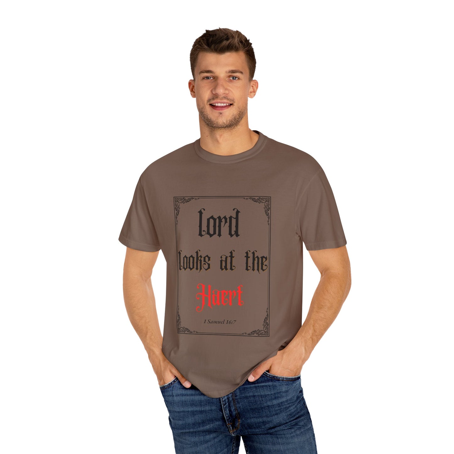 Lord Looks at the Heart Unisex Garment-Dyed T-Shirt