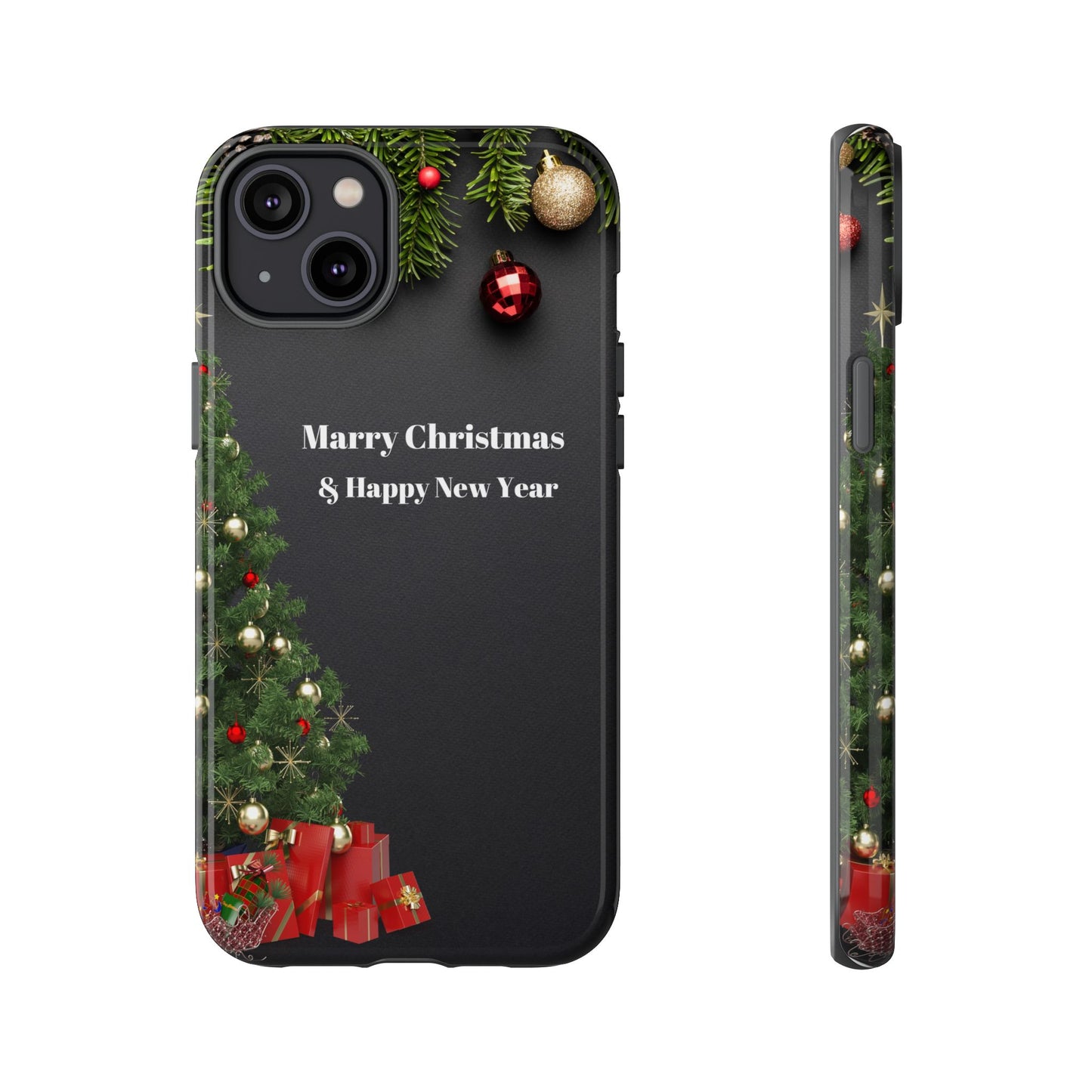 Christmas Phone Case - Marry Christmas & Happy New Year Design