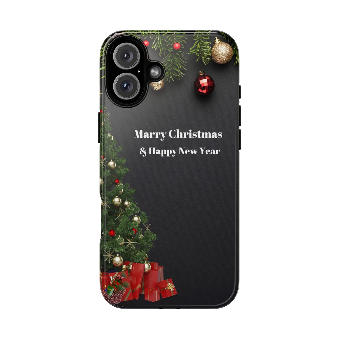 Christmas Phone Case - Marry Christmas & Happy New Year Design