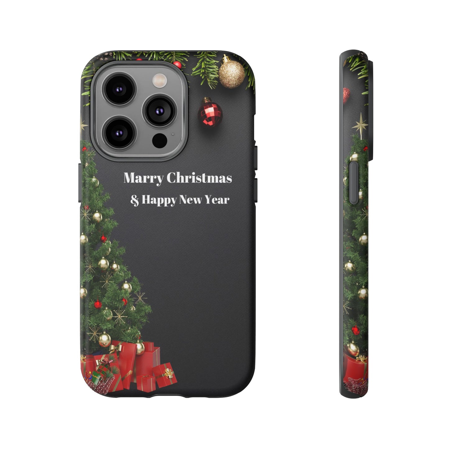 Christmas Phone Case - Marry Christmas & Happy New Year Design