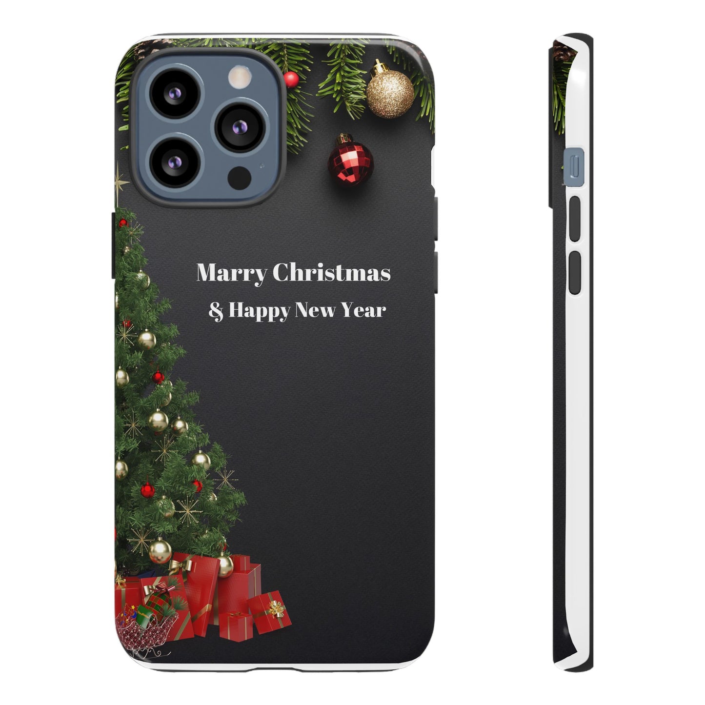 Christmas Phone Case - Marry Christmas & Happy New Year Design