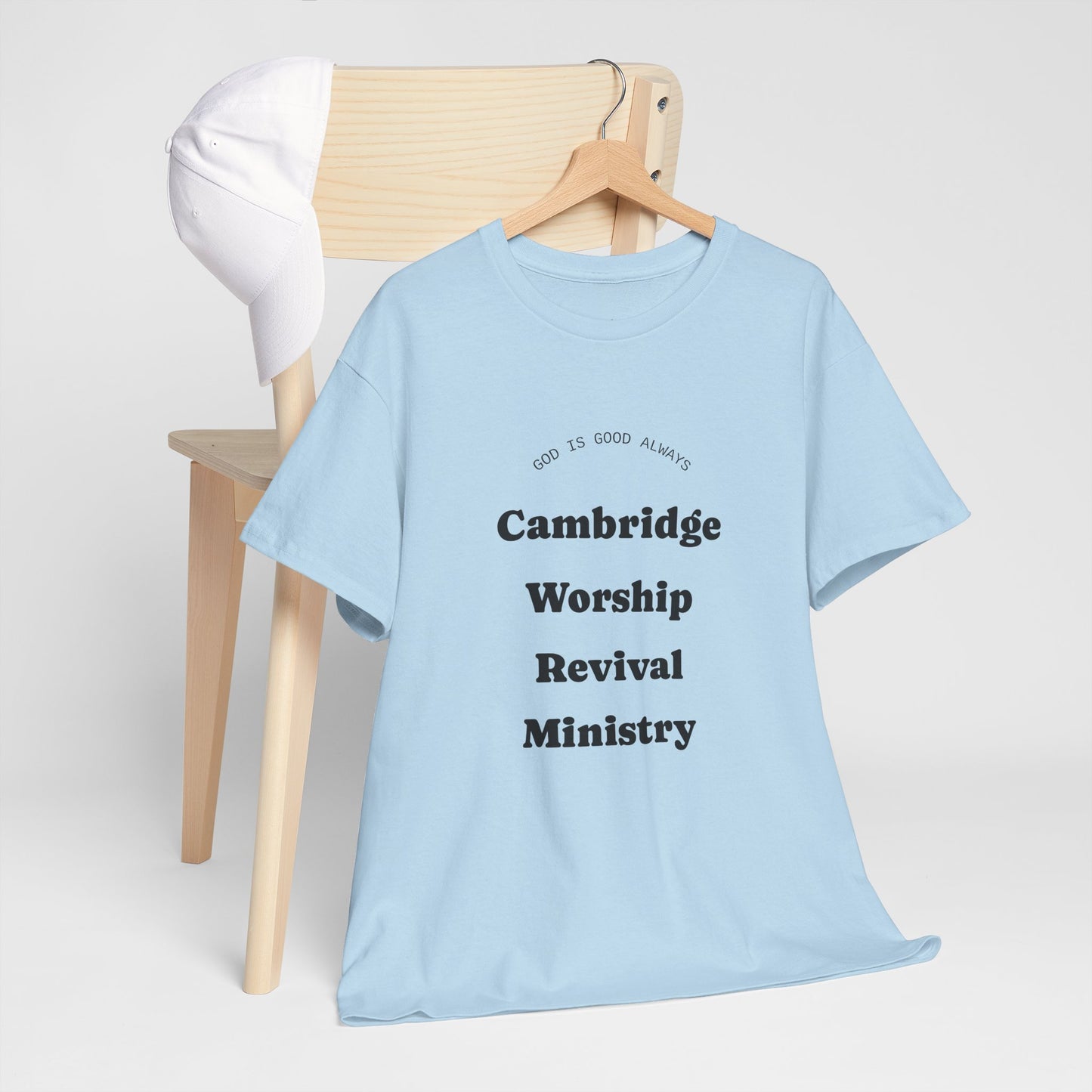 Cambridge Worship Revival Ministry Tee - Unisex Heavy Cotton Shirt for Spiritual Gatherings, Church Events, Faith Celebrations, Casual [...]