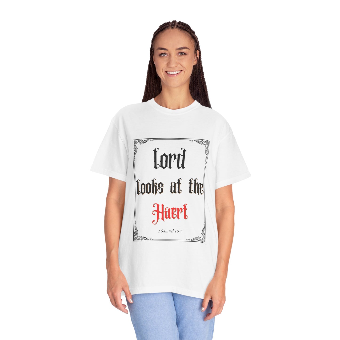 Lord Looks at the Heart Unisex Garment-Dyed T-Shirt